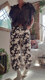 Pantalon Mom imprimé Vache