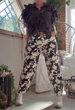 Pantalon Mom imprimé Vache