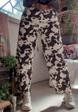 Pantalon Mom imprimé Vache