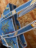 Sac matelassé Amazonie bleu
