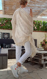 Kimono beige  boho dentelle