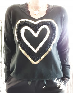 Pull Coeur ♡ noir