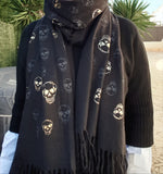 Écharpe black skull