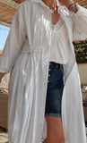 chemise blanche longue