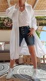 chemise blanche longue