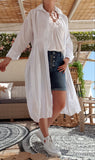 chemise blanche longue