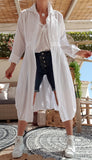 chemise blanche longue