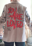 Veste You are Loved taupe