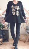 Pull Oversize noir Love