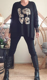 Pull Oversize noir Love