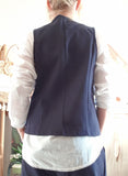 Gilet Barman Max bleu marine