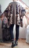 Poncho Cosmoda camel/noir