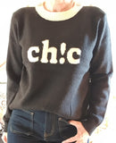 Pull Chic Bijoux noir