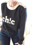 Pull Chic Bijoux noir