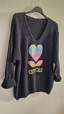 Pull Amour Noir