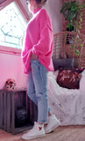 Pull Oversize fushia