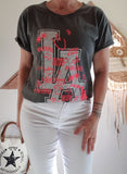 Tee-shirt L.A délavé