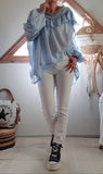 Blouse Sarah bleu ciel