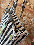 Sac matelassé à rayures