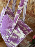 Sac matelassé violet