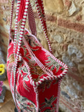 Sac matelassé Jungle fond rouge