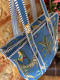 Sac matelassé Amazonie bleu
