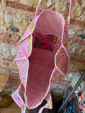 Sac matelassé réversible tiger rose