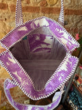 Sac matelassé violet