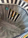 Sac matelassé à rayures