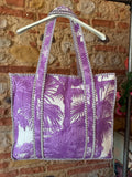 Sac matelassé violet