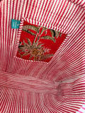Sac matelassé Jungle fond rouge