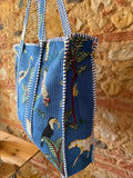Sac matelassé Amazonie bleu