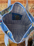 Sac matelassé Amazonie bleu