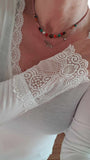 Sous pull Dentelle blanc