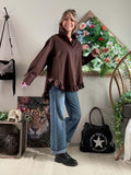 Chemise Faustine chocolat du 36 au 46