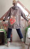 Veste Love chocolat