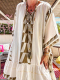 Robe poncho kaki Jaipur