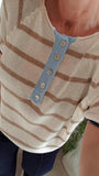 Pull marin col bleu