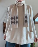Pull Echarpe beige