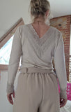 Haut Ariana dentelle beige
