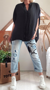 Blouse noire Tiffany