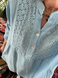 Blouse Josephine bleu ciel