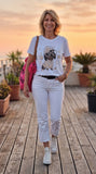 Tee-shirt Dog beige