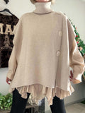 Pull/poncho Esmée beige chiné du 36 au 52