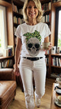Tee-shirt Skull vert