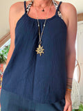 Top sacha bleu marine