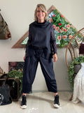 Pantalon Gabrielle croisé Bleu brut du 38 au 48