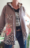 Veste Love chocolat