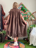 Robe Cécile chocolat du 38 au 52