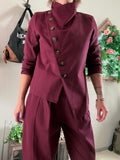 Veste bordeaux Agathe du 36 au 42